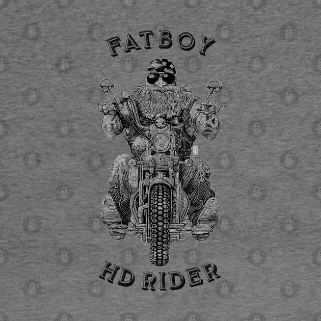 MOTORCYCLE BIKE RIDER - FATBOY RIDER by Pannolinno